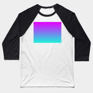 Turquoise and Pink Ombre Baseball T-Shirt